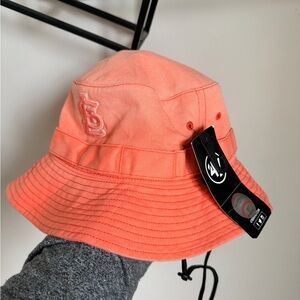Unisex '47 Coral St Louis Cardinals Buxton Bucket Hat w/Embroidered Logo